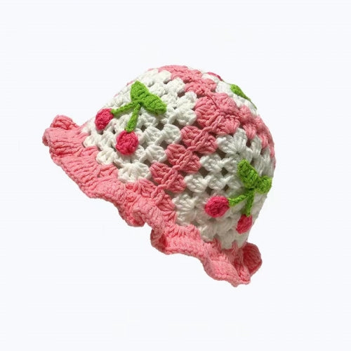 “Cherry Bomb” Crochet Hat