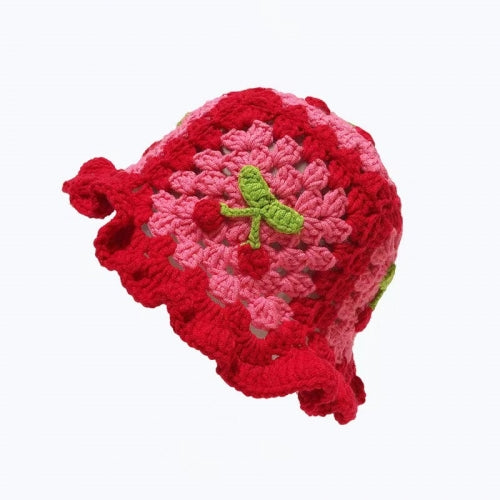 “Cherry Bomb” Crochet Hat