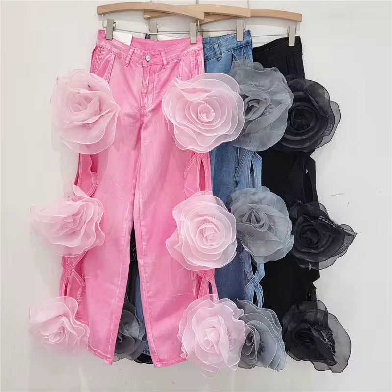 “Roses” Denim Jeans