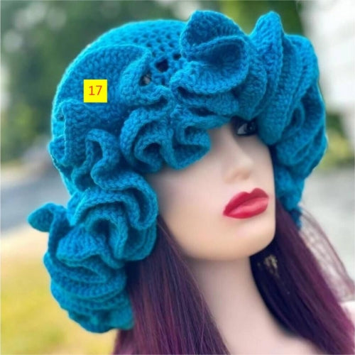 Crochet Ruffle Hat