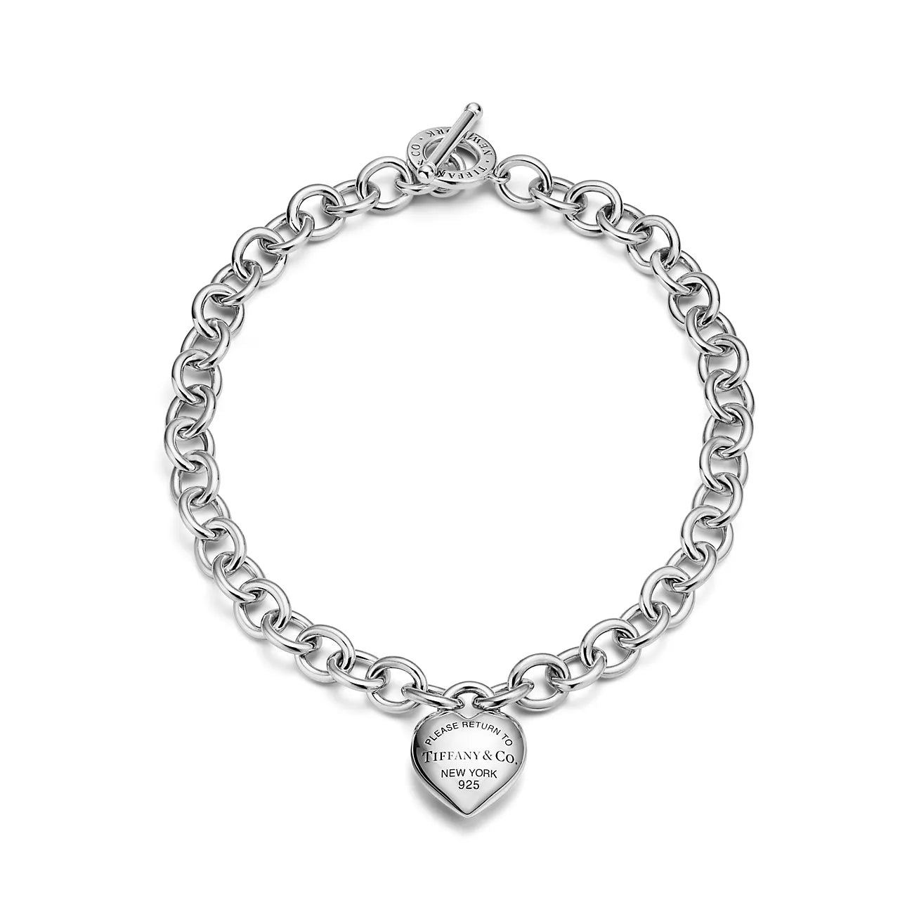 .925 Full Heart Toggle Necklace