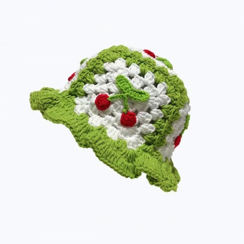 “Cherry Bomb” Crochet Hat