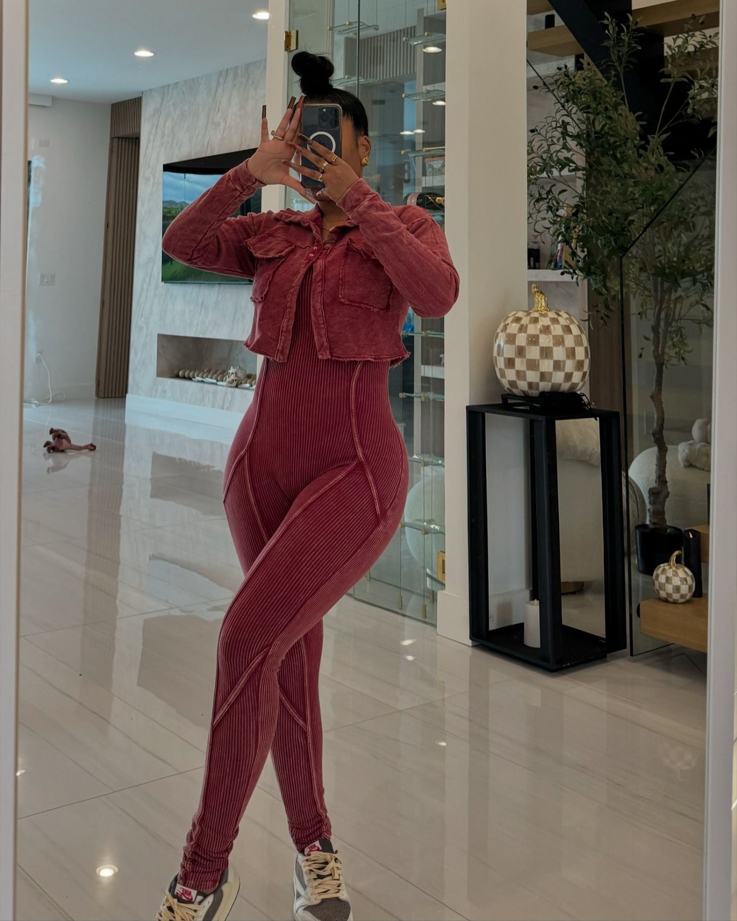 “Fine Lines” Jumpsuit Set