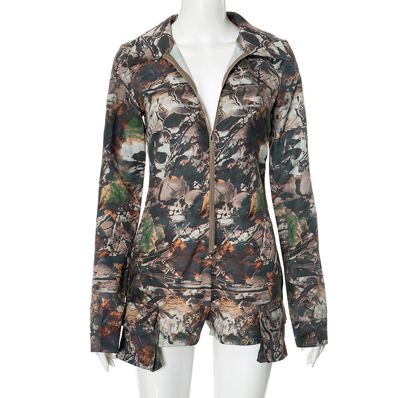 “Camp” Camo Romper