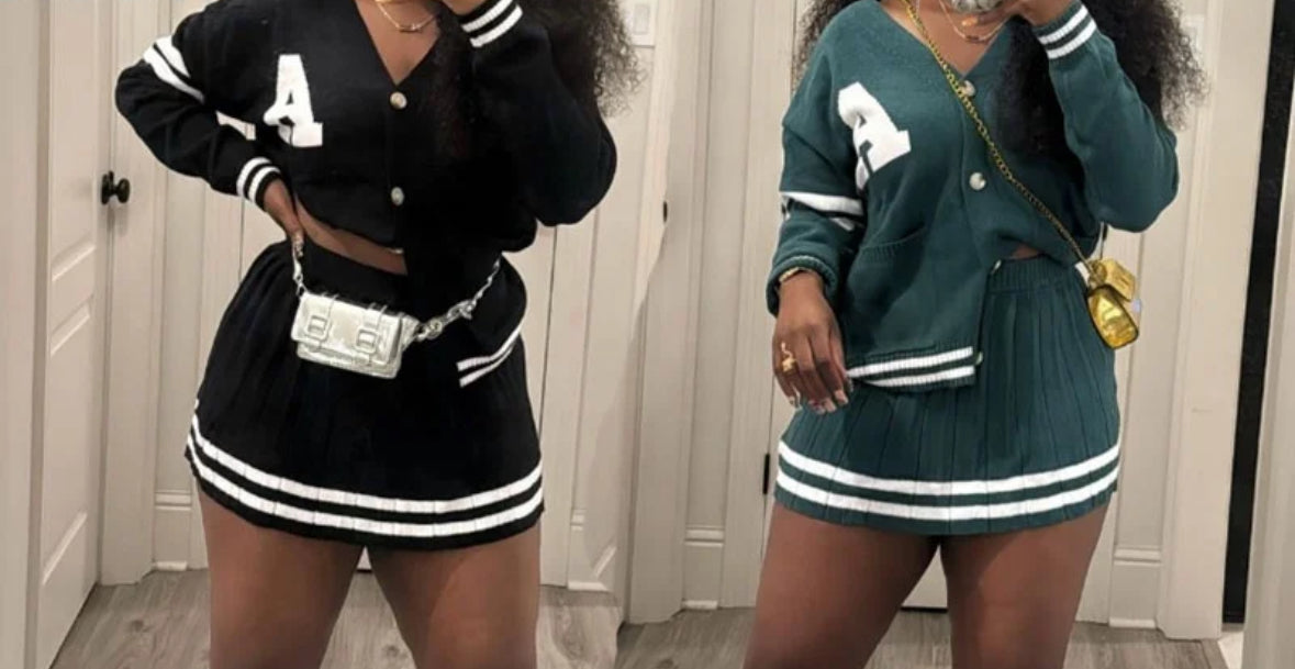 “Varsity” Skirt Set