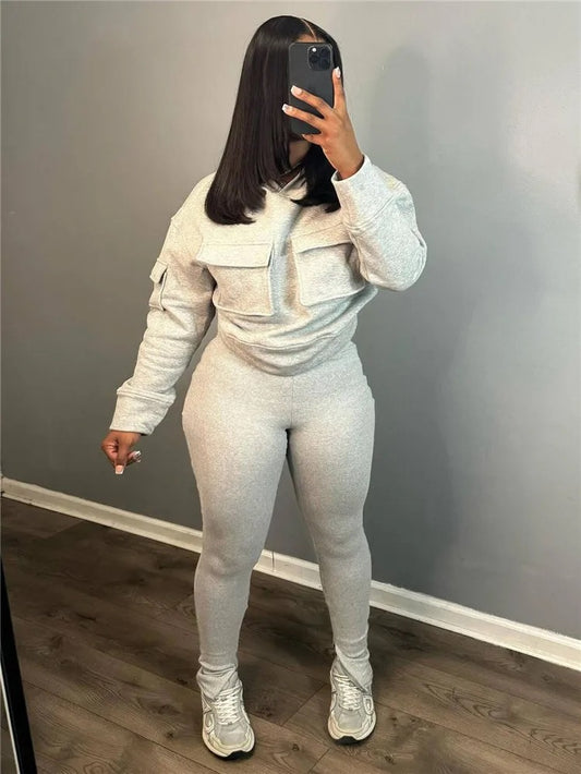 “Gray Area” Jogger Set