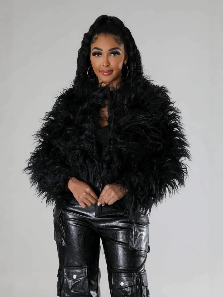 Furry Frill Jacket