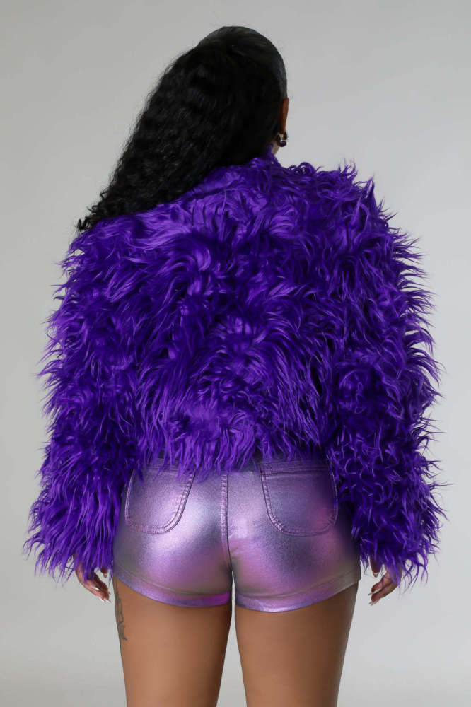 Furry Frill Jacket