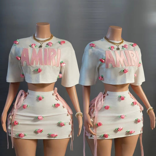 AMRI Roses Skirt Set