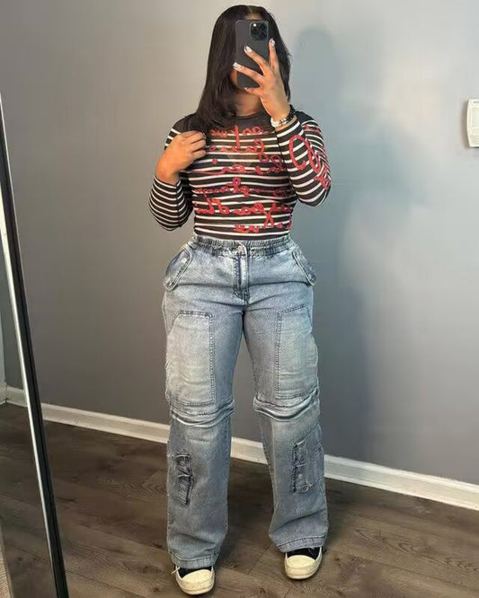 “2 Way” Denim Jeans