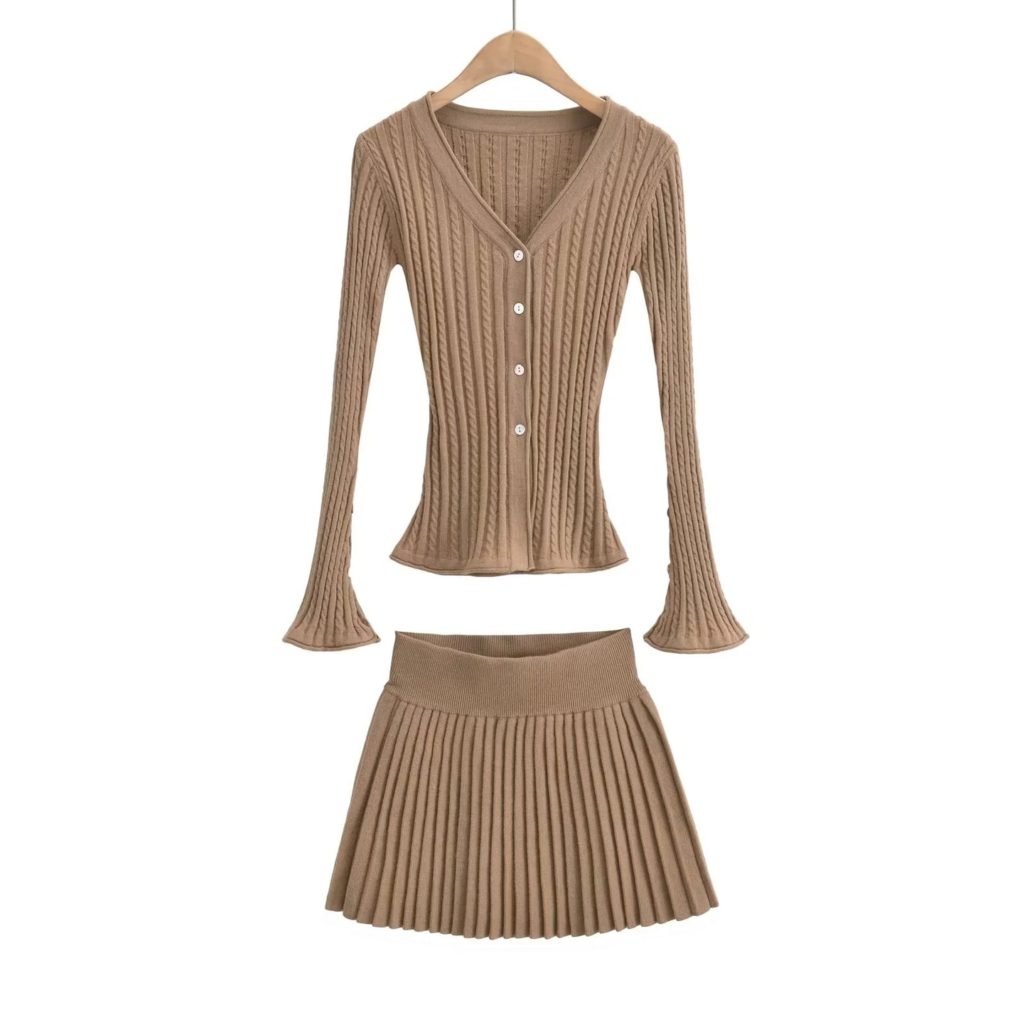“Primp” Pleated Skirt Set