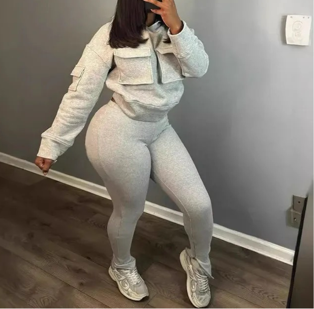 “Gray Area” Jogger Set