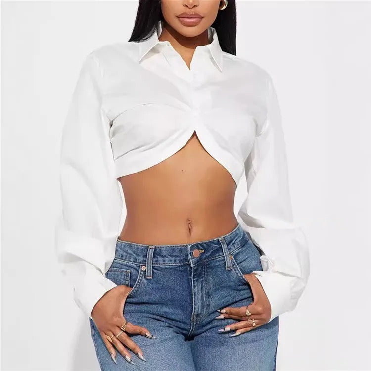 Cropped Button Up