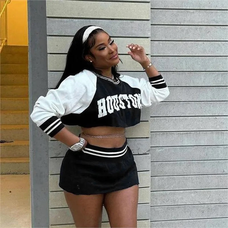 “H-Town, Shawty” Skirt Set